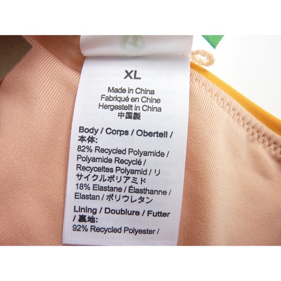 NWT J.Crew Bikini Swimsuit Marigold Orange Yellow XL Scrunchie Straps Two Piece - Picture 3 of 5